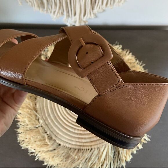 VIONIC Women’s Pacifica Sandals Toffee Leather Size 8 WIDE - Picture 14 of 16
